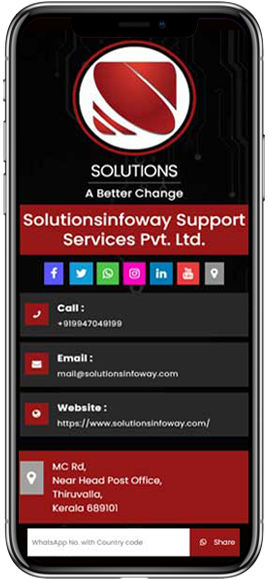 Thedigitalcards image layout of digital business card