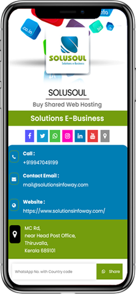 Thedigitalcards image layout of digital business card